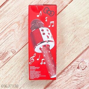 Sanrio Hello Kitty Bluetooth Bling Karaoke Microphone Wireless Speaker USB NEW